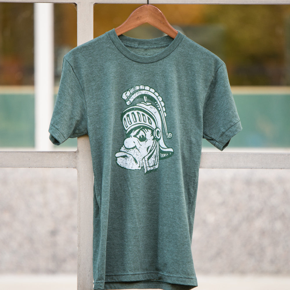 Green Retro Michigan State University Spartans Gruff Sparty Ultra Soft T Shirt Xxl Fan Shop Clothing Graceireland Com