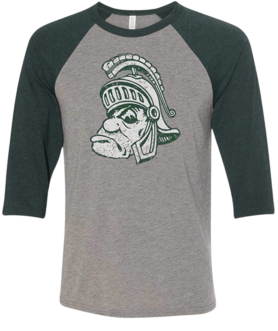 Michigan State University Baseball T-Shirt | Champion Products | Dark Green | 2XLarge