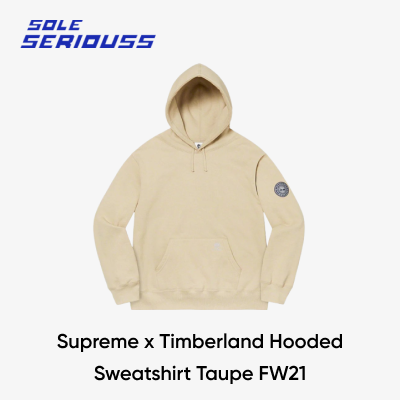 02.Supreme x Timberland Hooded Sweatshirt Taupe FW21