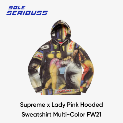 08.Supreme x Lady Pink Hooded Sweatshirt Multi-Color FW21