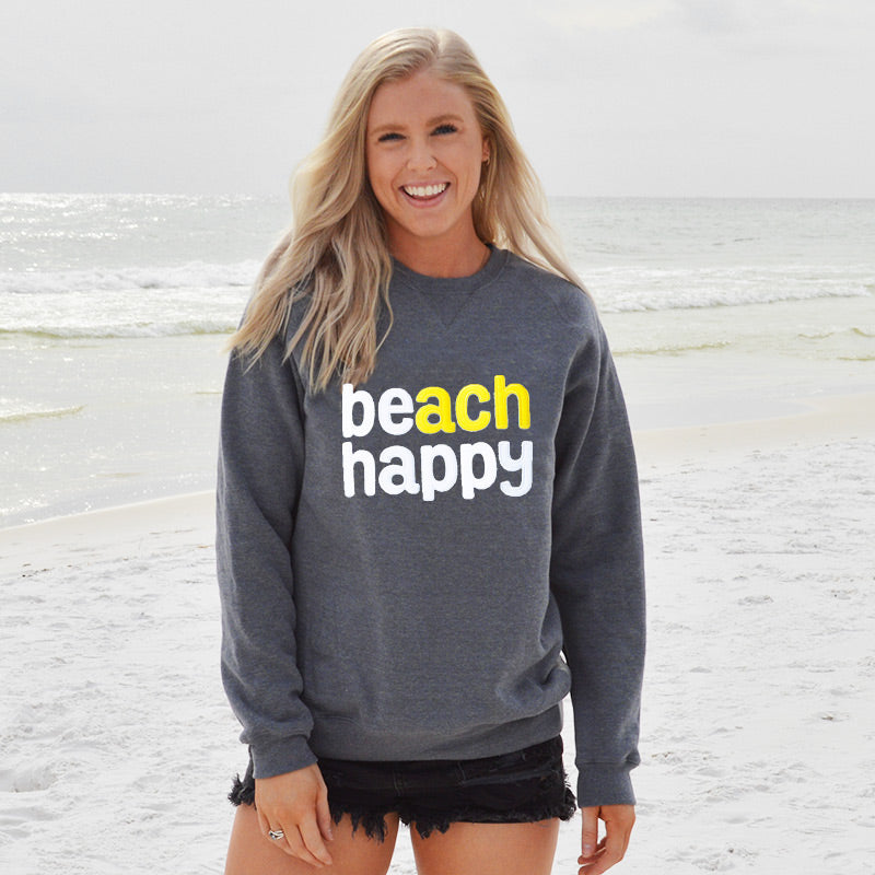 beach crew neck sweatshirt