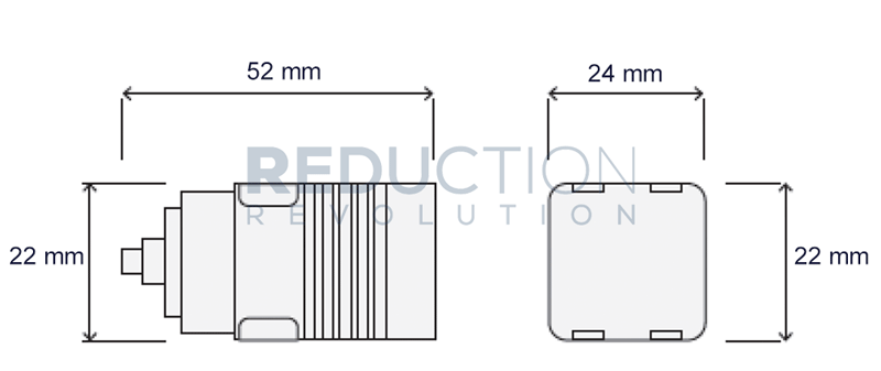 Diginet MMDM/RT LEDSmart+ Dimensions