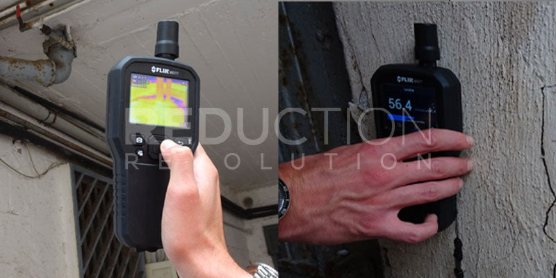 Use the FLIR MR277 for Infrared Guided Measurement, Relative Humidity, Pinless Moisture Measurements and More.