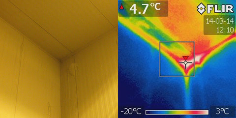 Freezer Room Insulation Infrared FLIR E5