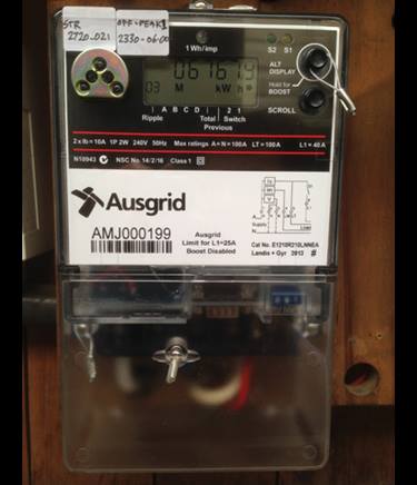 Interval electricity meter