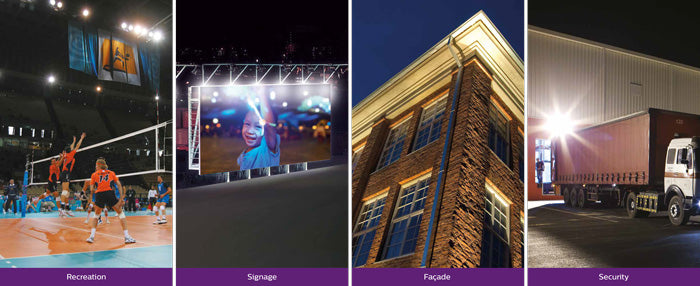 LED Floodlight Examples