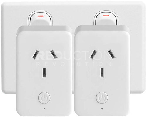 Two Smart Plugs fit in a standard Clipsal Classic twin power outlet