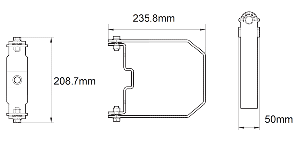 Philips High Bay Wall Bracket Dimensions