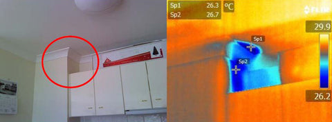 Water Leak in an Apartment Thermal