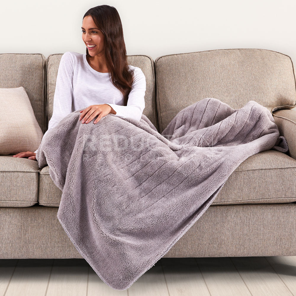 Sunbeam Heated Throw Blanket - Sherpa Fleece TRF4200