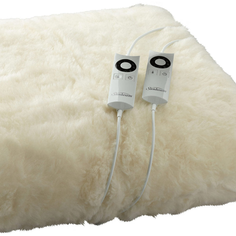 Sunbeam Queen Bed 100 Wool Electric Blanket BLW5651