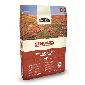 ACANA Singles Limited Ingredient Dry Dog Food, Beef & Pumpkin, Biologically Appropriate & Grain Free