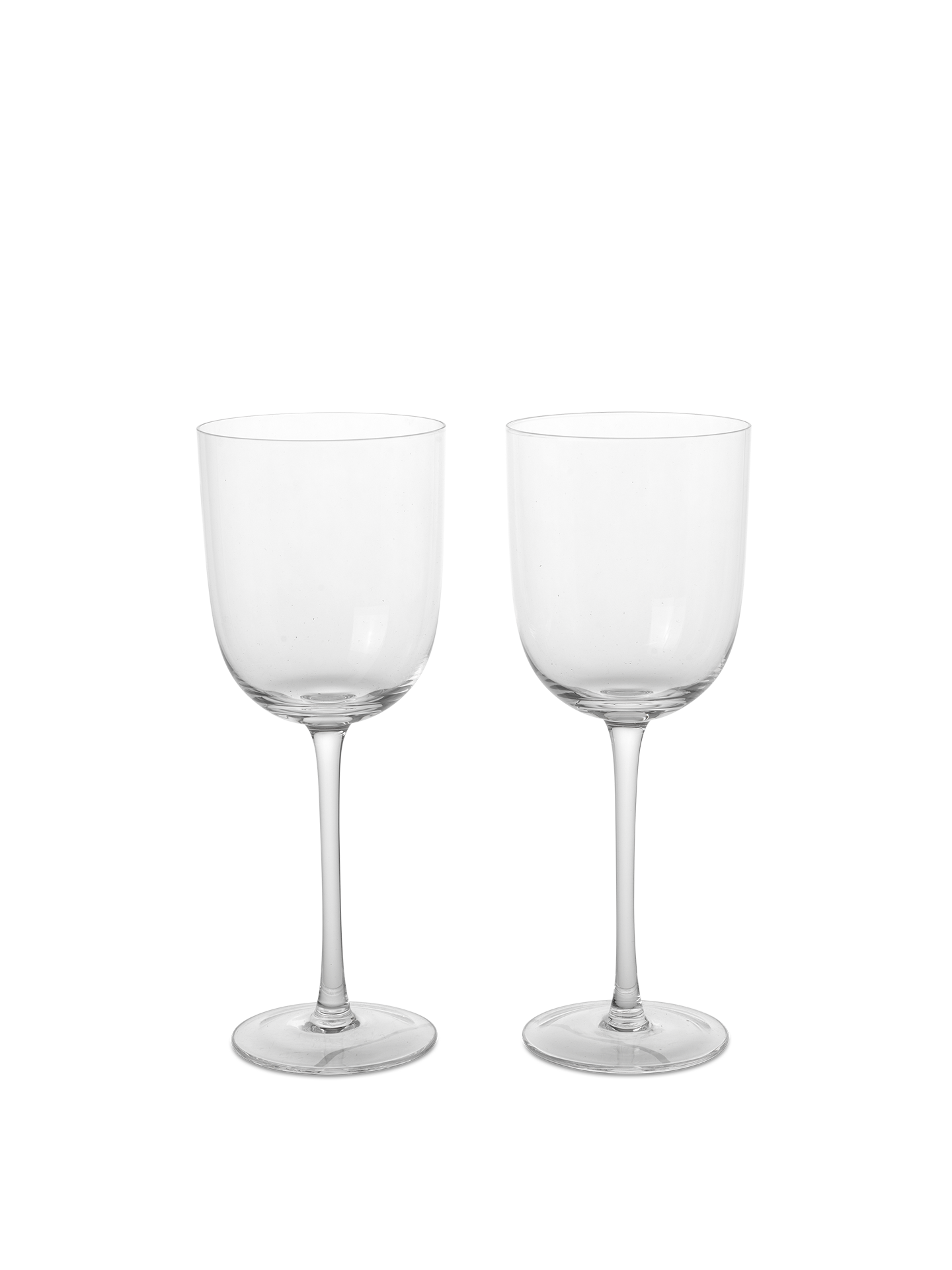 Ferm Living - Host White Wine Glasses - Set of 2 - Moss Green