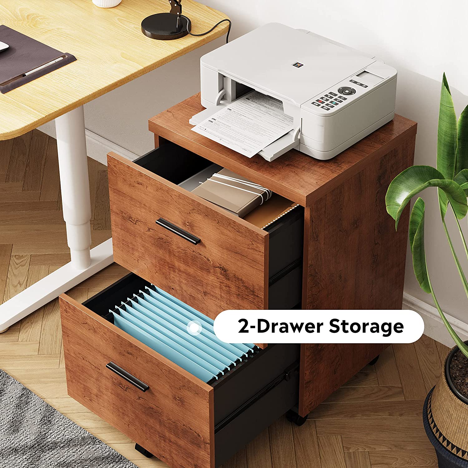 2 Drawer Mobile File Office Furniture DEVAISE Devaise