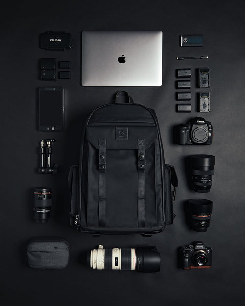Packing a camera bag for travel and flights