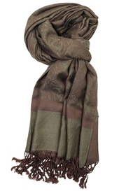 Paisley Olive Green Headwrap - New Arrival