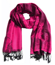 Rose Fuchsia Pashmina Headwrap