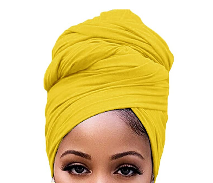 Sunnie Yellow Jersey Knit Headwraps