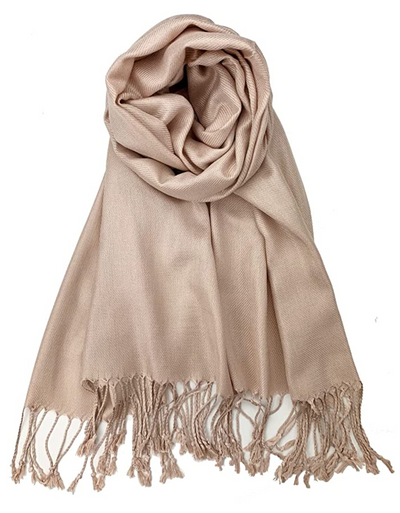 Khaki Brown Pashmina Headwrap