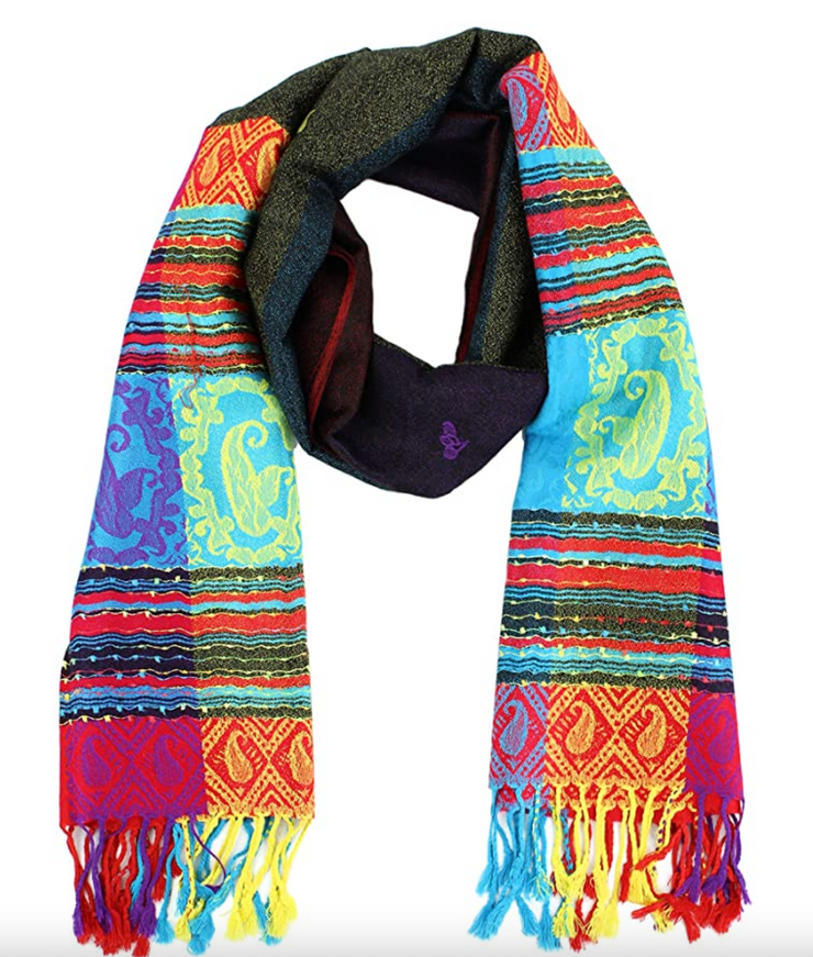 Rainbow Paisley Pashmina Headwrap - BEST SELLER