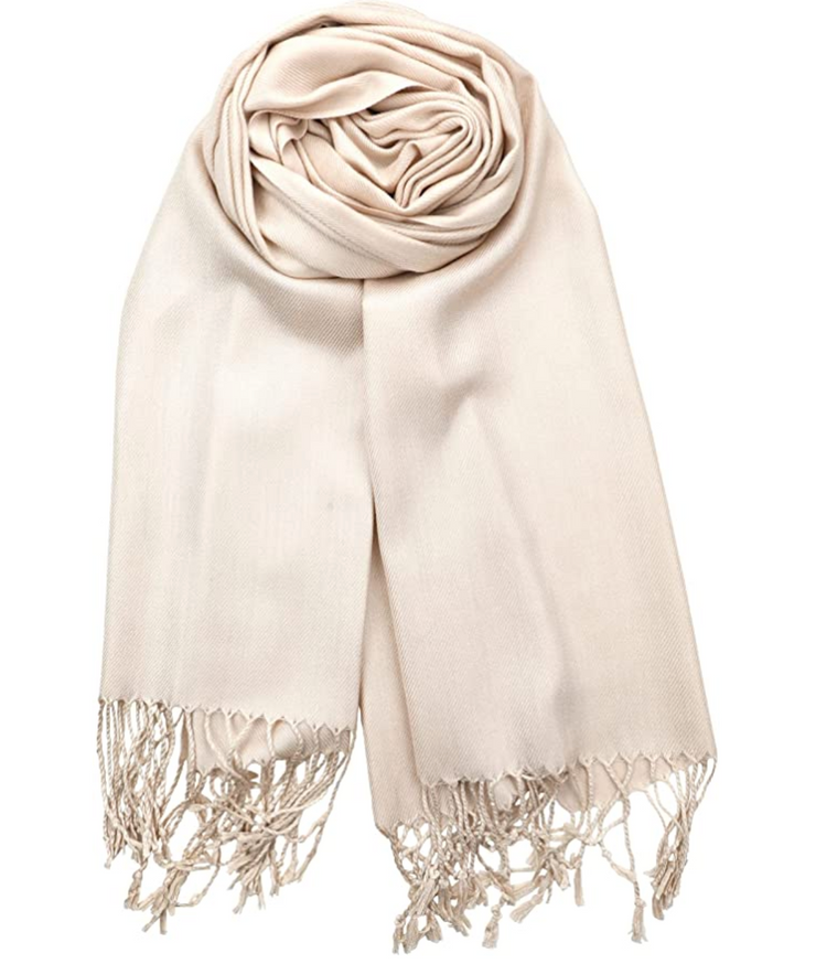 Pale Peach Pashmina Headwrap