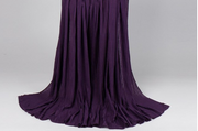 Royal Purple Ribbed Jersey Knit Wrap - Presale