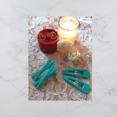 Ocean Blue Oversized Hair Pins/Clips