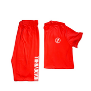 Red Spring Comfort Matching Short Sleeve Set