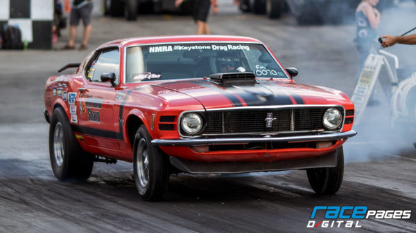 NMRA Racer Danny Towe in his 1970 Mustang