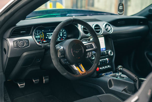 Inside of 2020 Ford Mustang GT built by Throtl