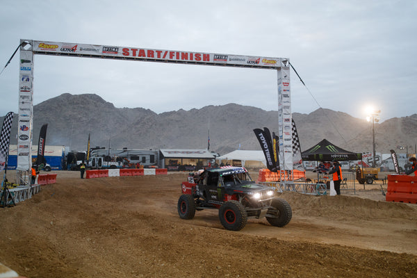 Casey Currie at the Starting Line of KOH 2021 in his MagnaFlow equipped trophy truck