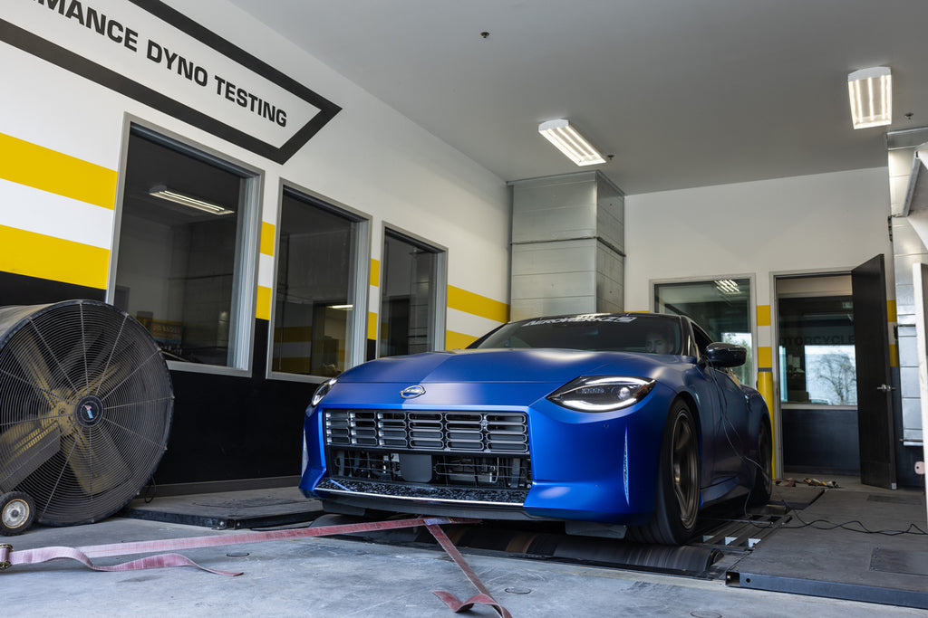 2023 Nissan Z on dyno for MagnaFlow xMOD Series Performance Exhaust