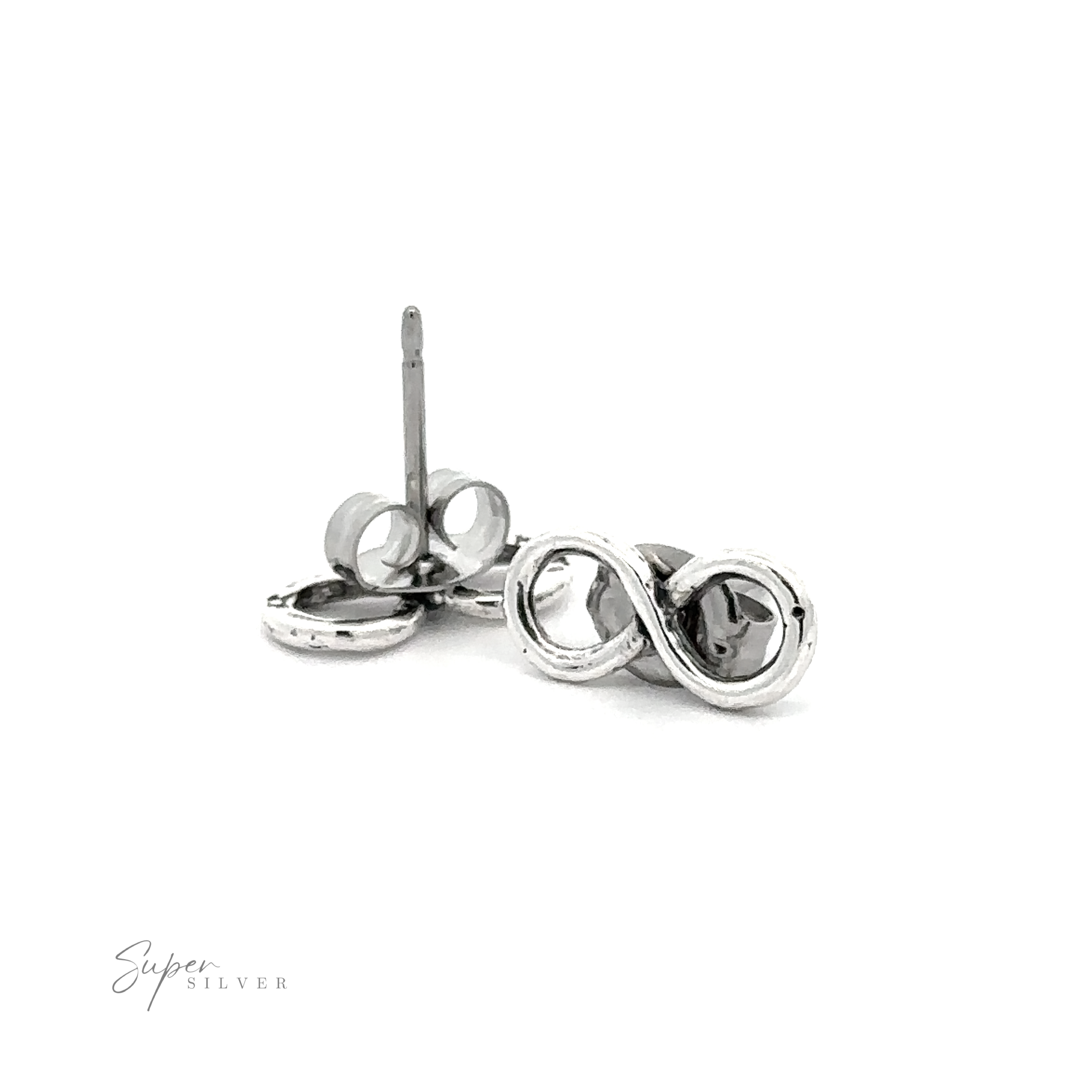 Sterling Silver CZ Set Infinity Symbol Stud Earrings - David Cullen  Jewellers % %