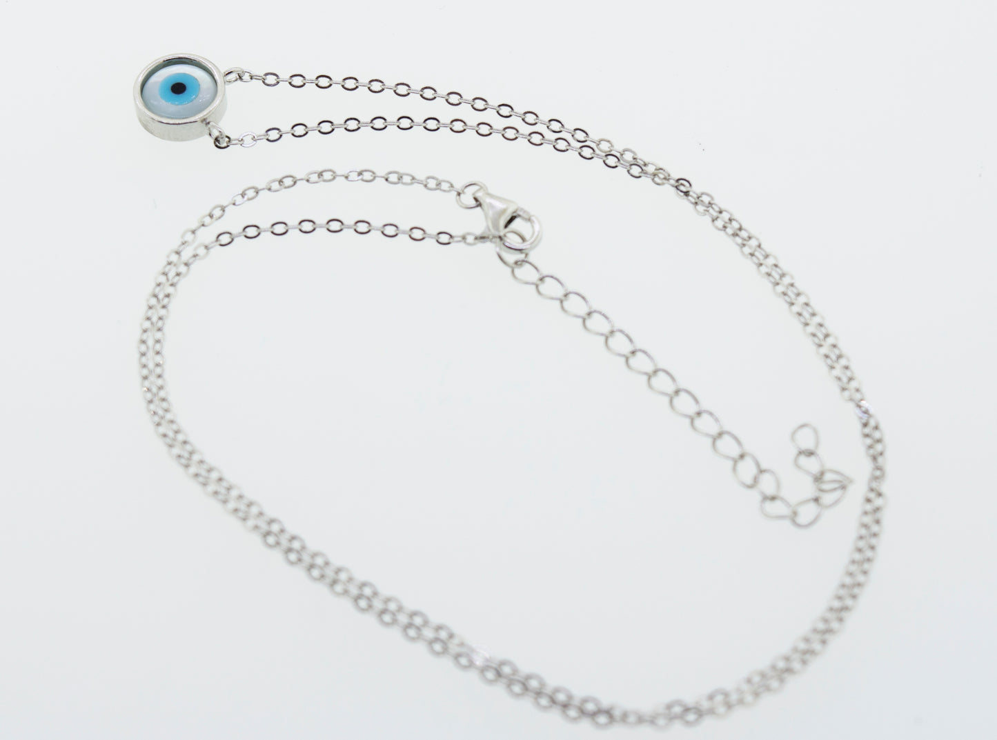 Evil Eye Silver Black American Diamond Adjustable Thread Bracelet – ZIVOM