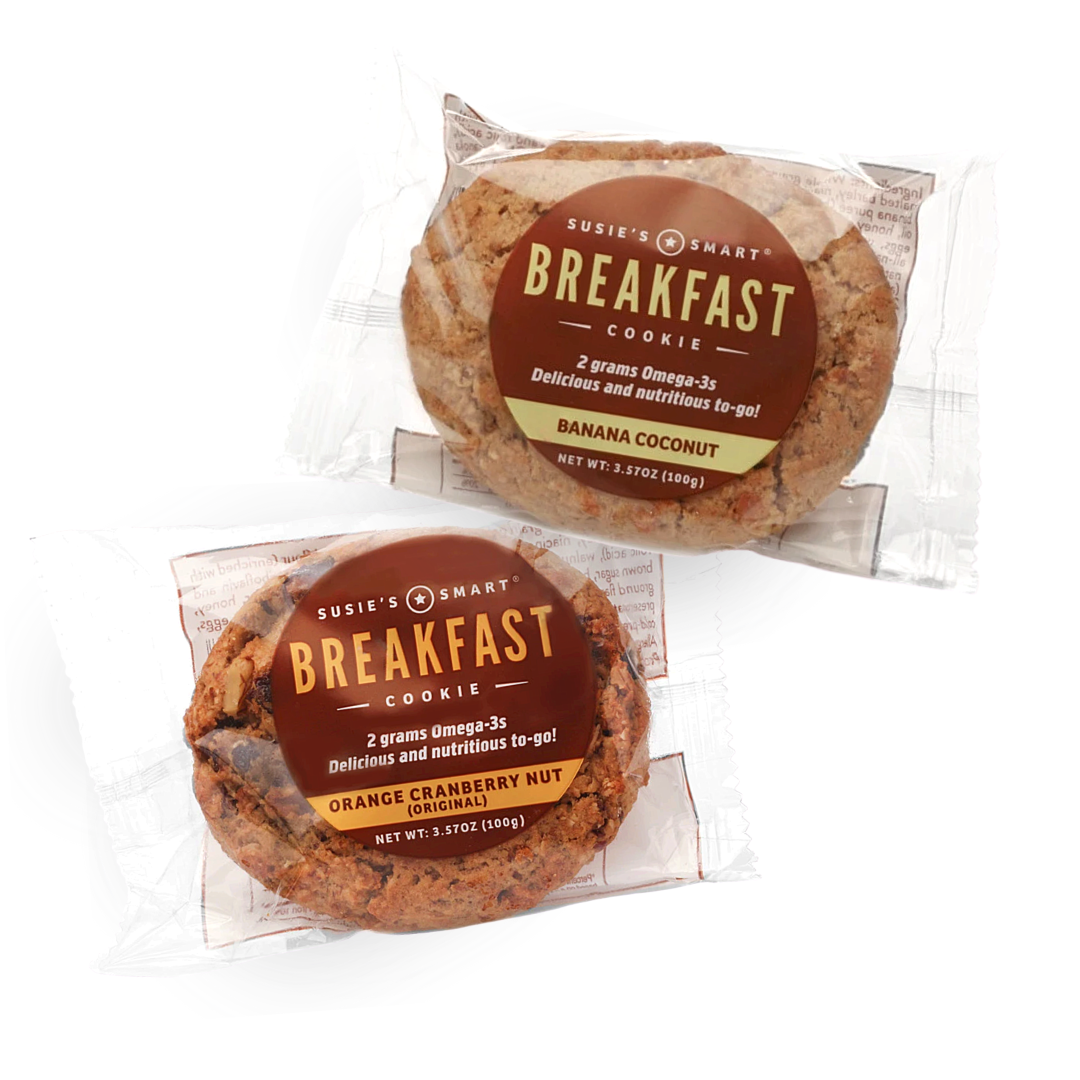 Susie's Smart Breakfast Cookie -- Start your day with 2 grams Omega-3s