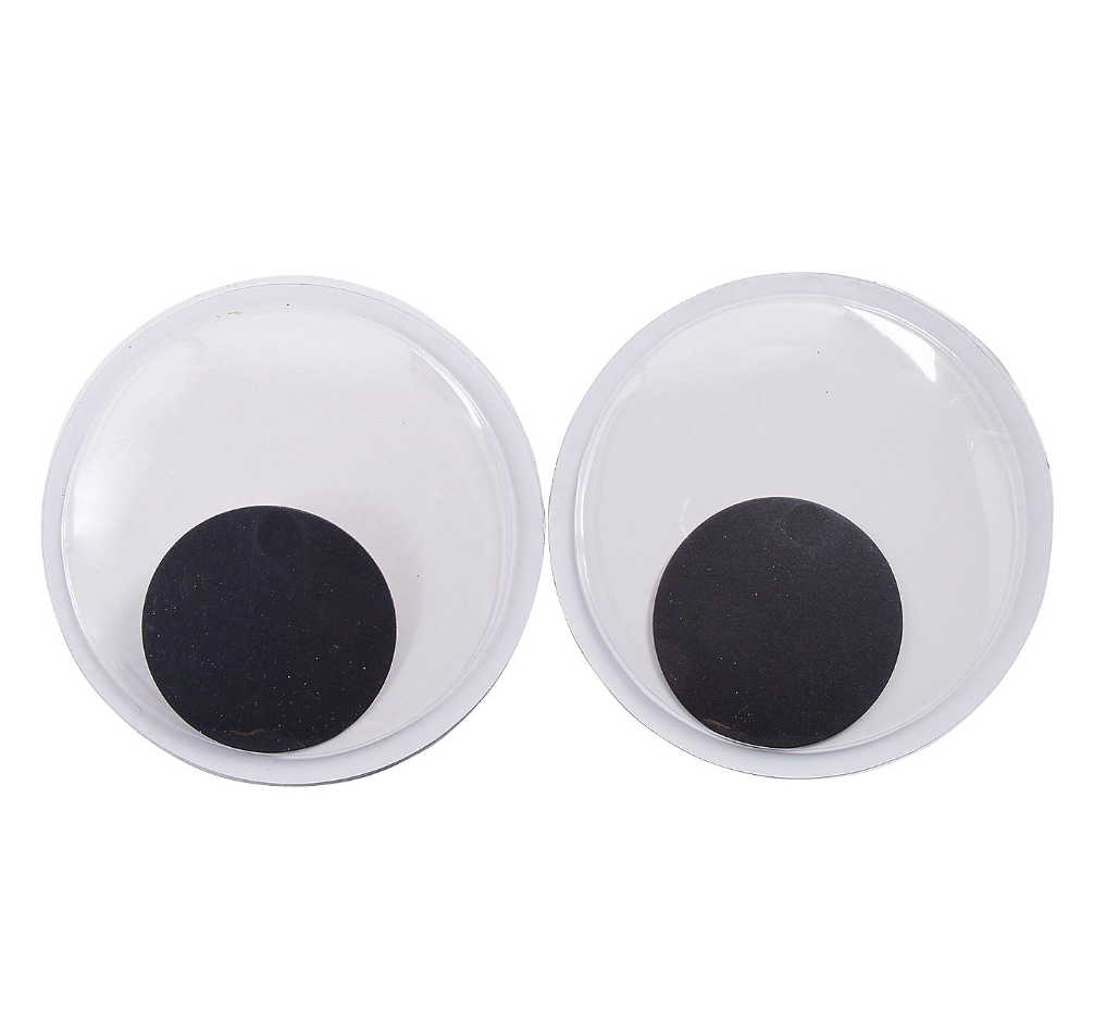 100 PCS 12mm Self-Adhesive Googly Wiggle Eyes for India