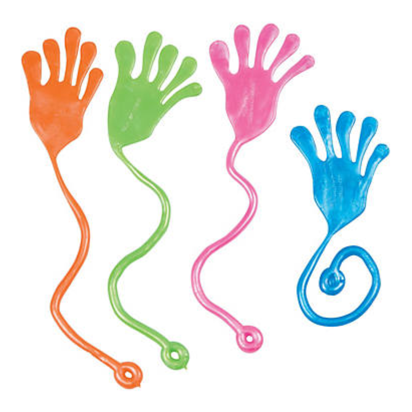 1 X Jumbo Pearl Sticky Hands Slap Hands Stretchy Jelly Toys