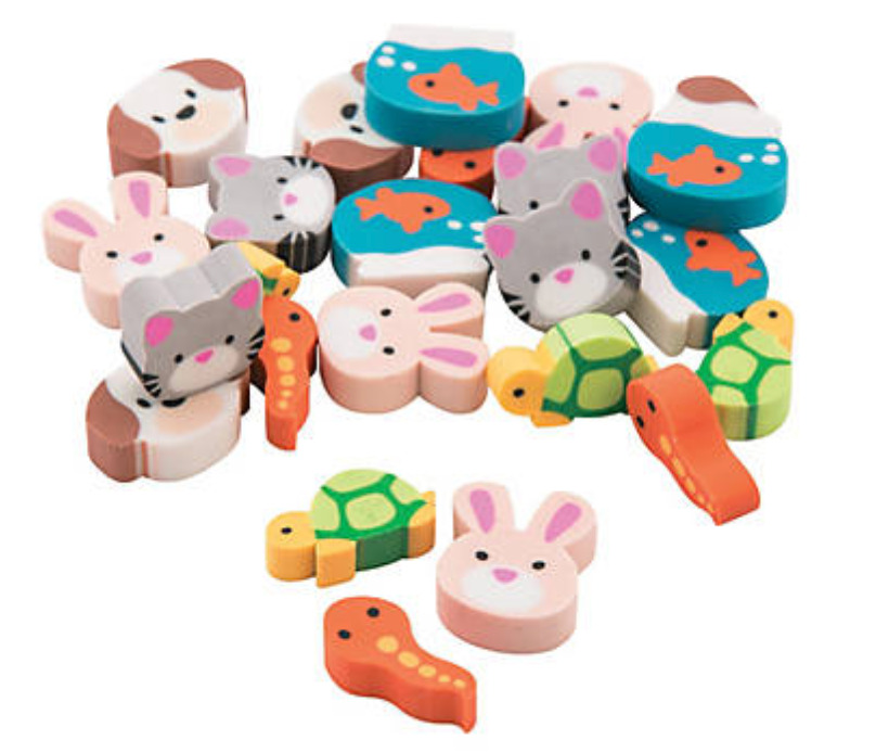 NEW!! 12 Pack Whacky Whiffs Scented Kneadable Erasers