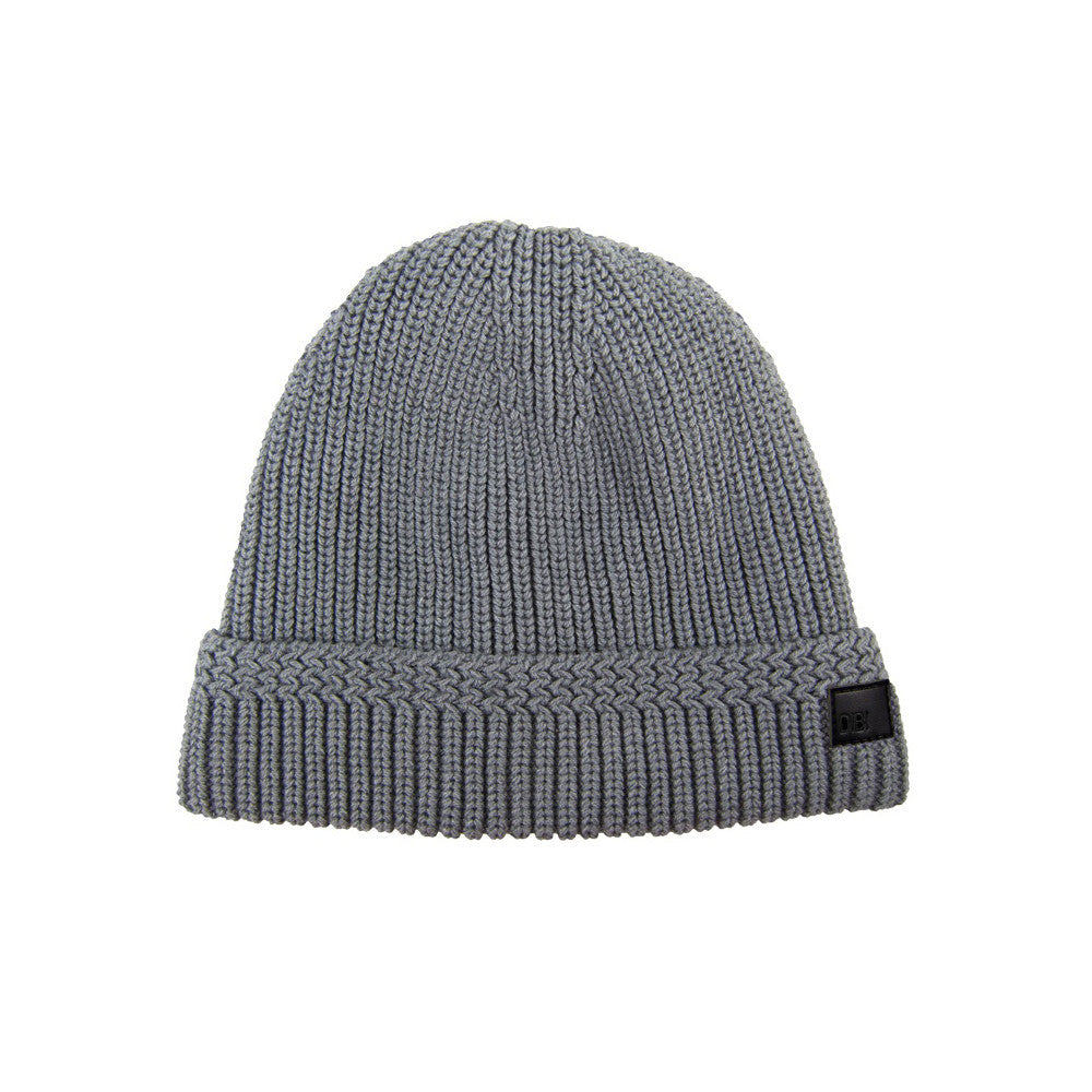Grey Cable Knit Fur Lined Beanie | DIBI