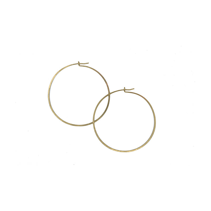 Jenny Sheriff Large Round Gold Hoop