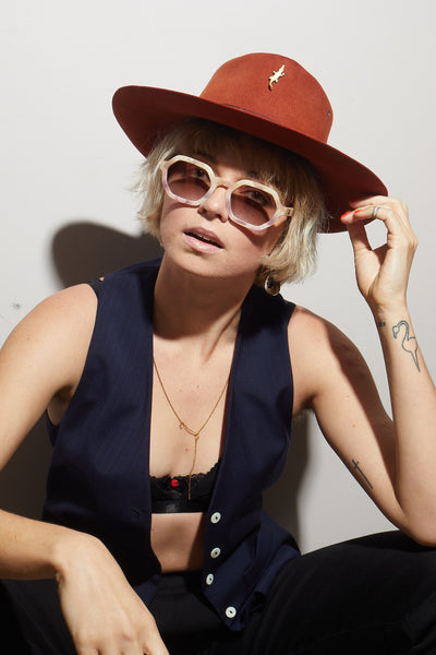 Jess Bush in the Childe Exit Sunglass by Bart Celestino
