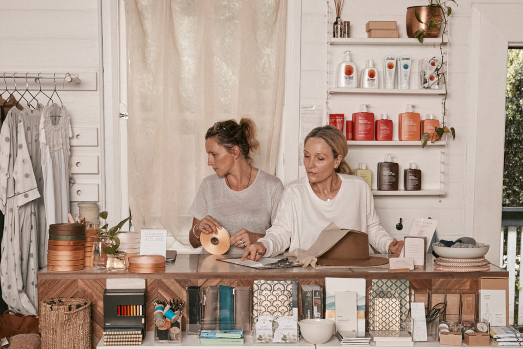 Kate and Miranda at Our Corner Store Bangalow