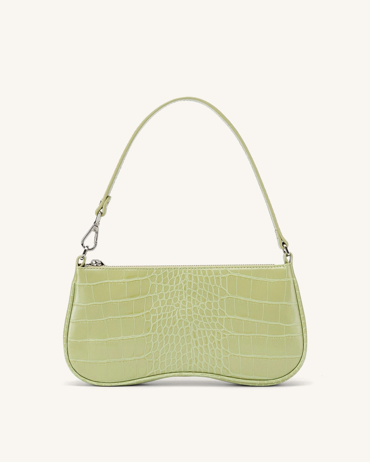 JW PEI Women's Mini Flap Crossbody - Dark Green Croc - ShopperBoard