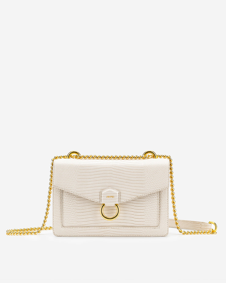 Fashion Mini Flap Bag & Purses - Ivory Lizard - JW PEI Official Shop