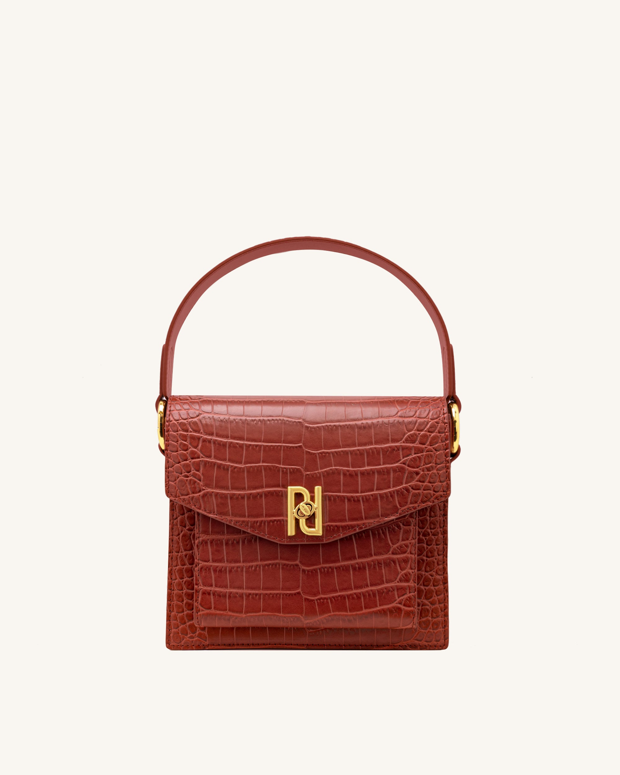 Lucy Bag - Wine Red Croc