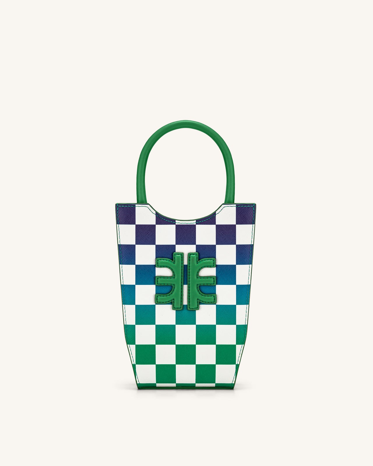 JW Pei FEI Gradient Checkerboard Phone Bag, From Egg Shoes to Cutouts,  Here's What Fashion Editors Are Loving This Month