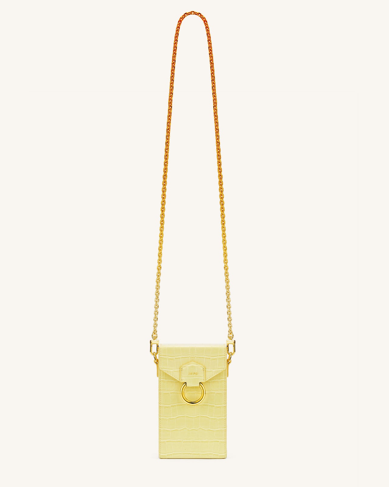Eva Shoulder Bag - Light Yellow Croc - Fashion Women Vegan Bag Online Shopping - JW Pei
