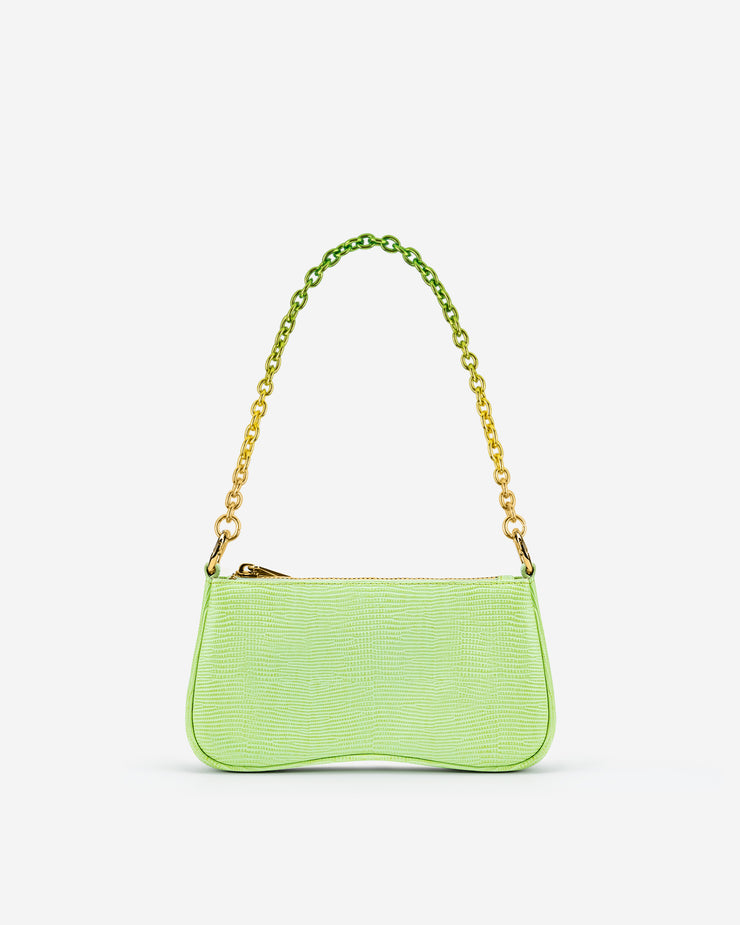 lime green shoulder bag