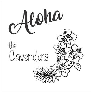 personalized faux leather drink coaster set | aloha!