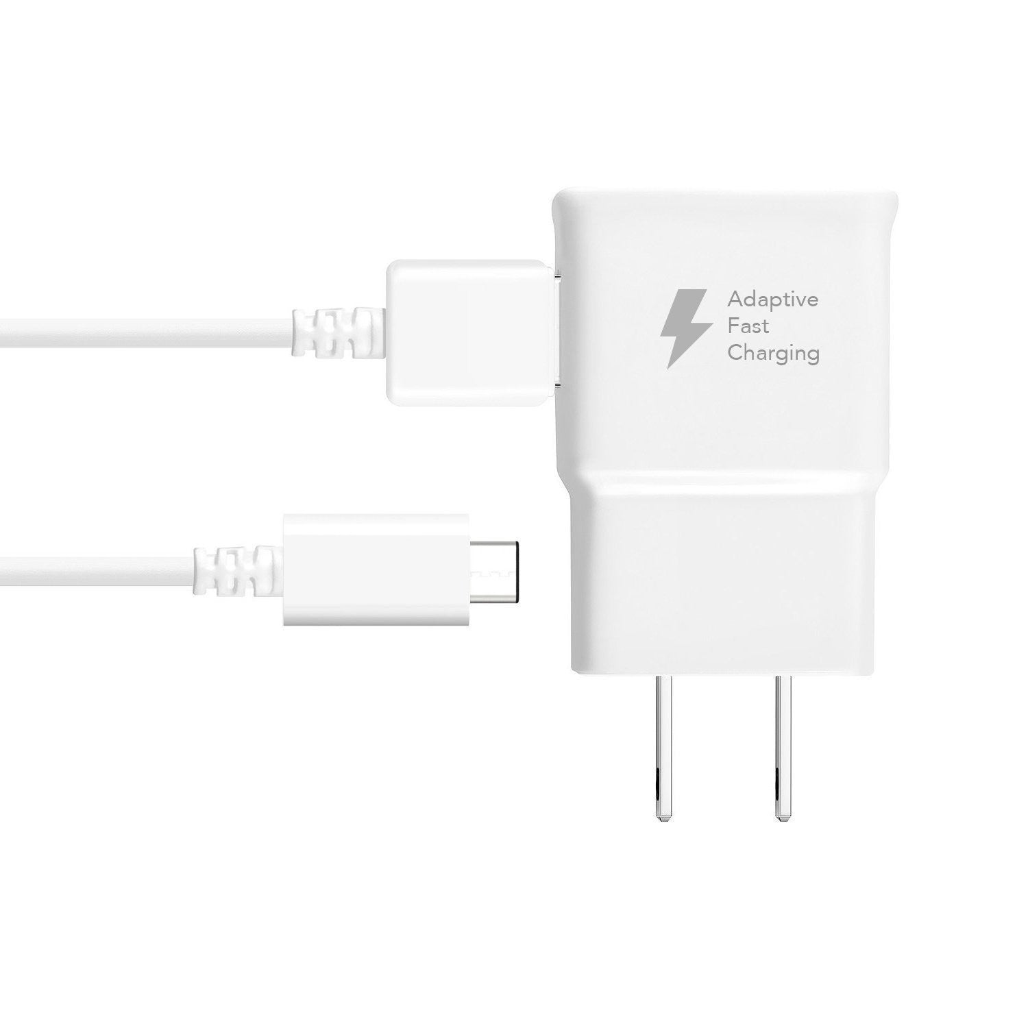 Adaptive Fast Charger Compatible with Google Pixel C [Wall Charger + Type-C USB Cable] Dual voltages for up to 60% Faster Charging! WHITE